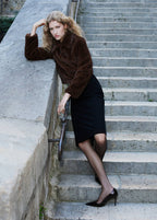 Veste Fausse Fourrure Revers