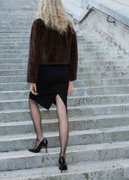 Veste Fausse Fourrure Revers