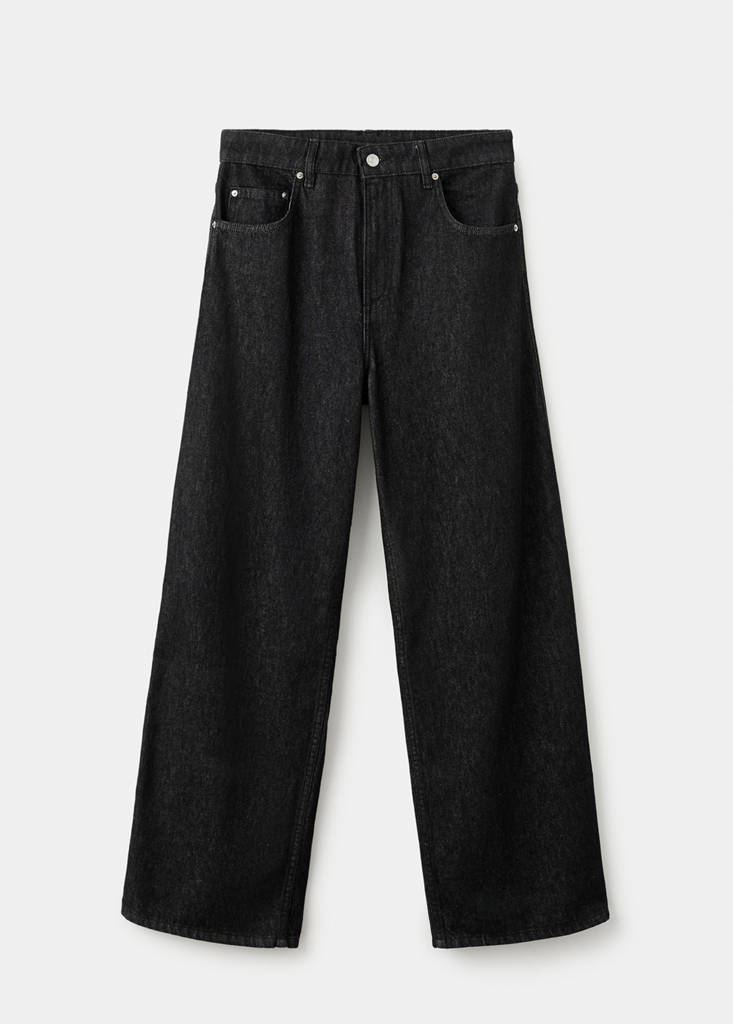 Low-Rise Barrel Jeans