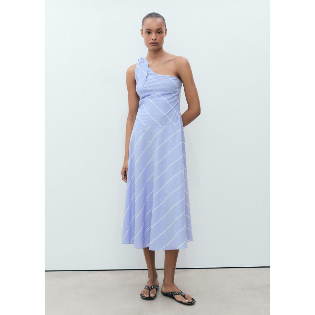 Robe Rayures Asymétrique