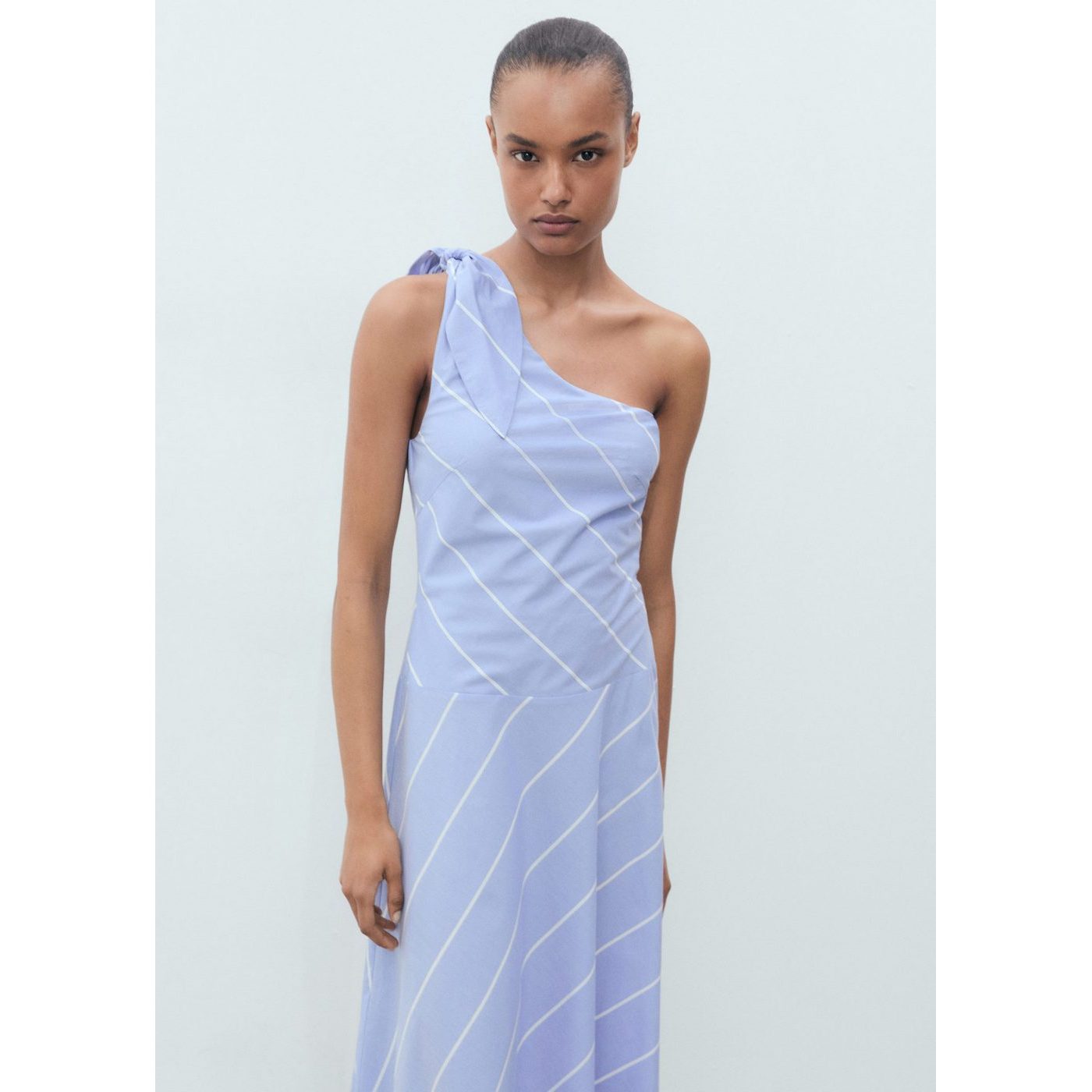 Robe Rayures Asymétrique