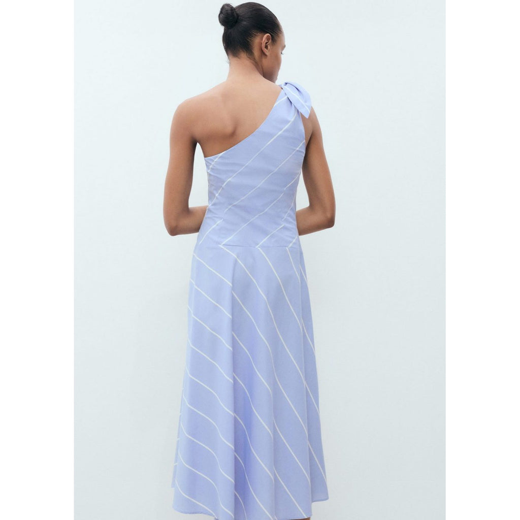 Robe Rayures Asymétrique