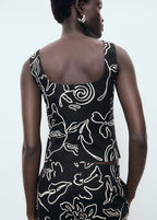 Gilet De Costume En Lin Imprimé À Fleurs