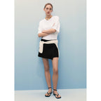 Falda pantalón - Denim negro