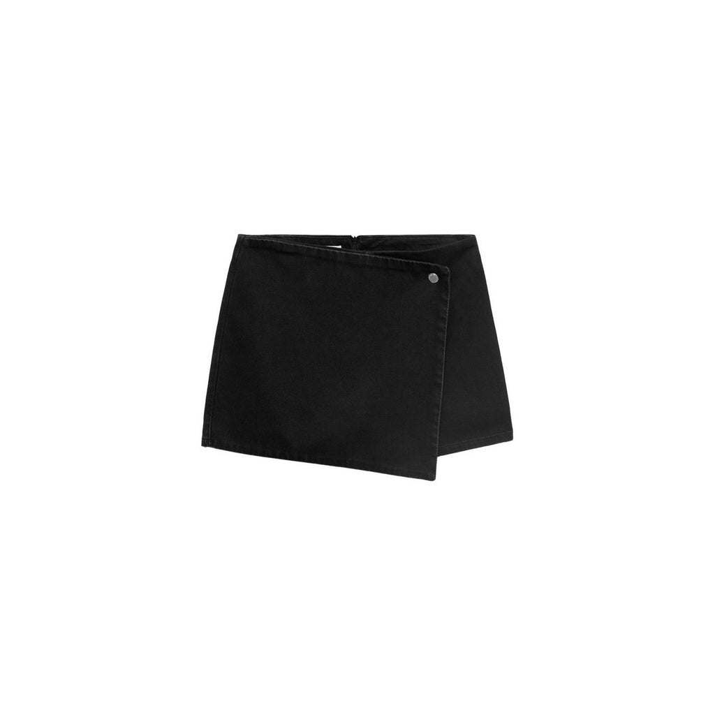 Falda pantalón - Denim negro