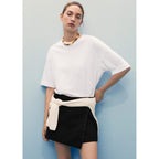 Falda pantalón - Denim negro
