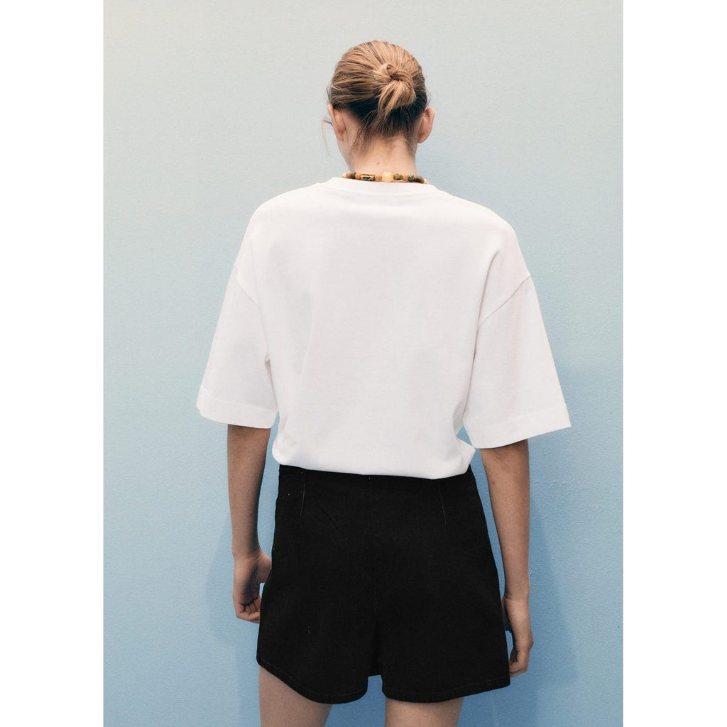 Falda pantalón - Denim negro
