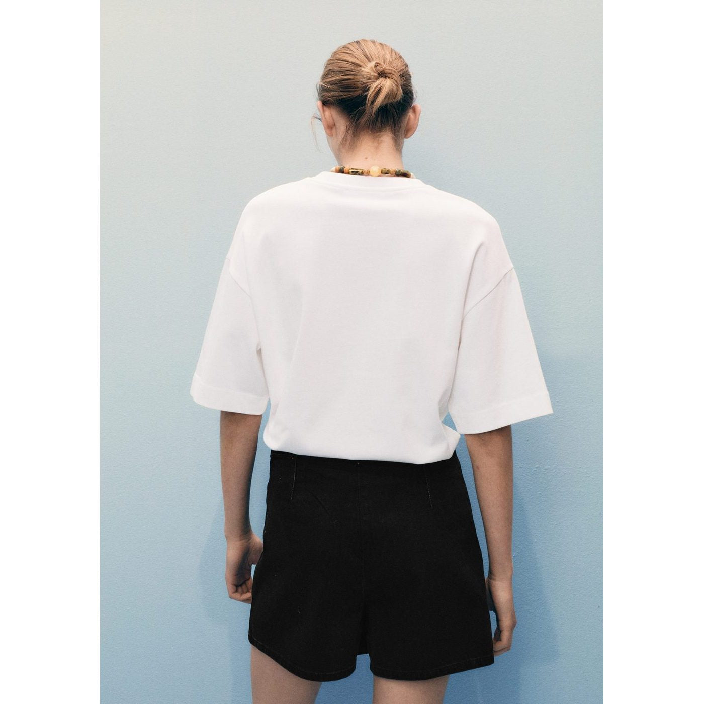Falda pantalón - Denim negro
