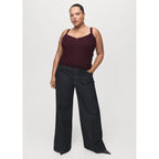 Top Maille Lurex Col En V