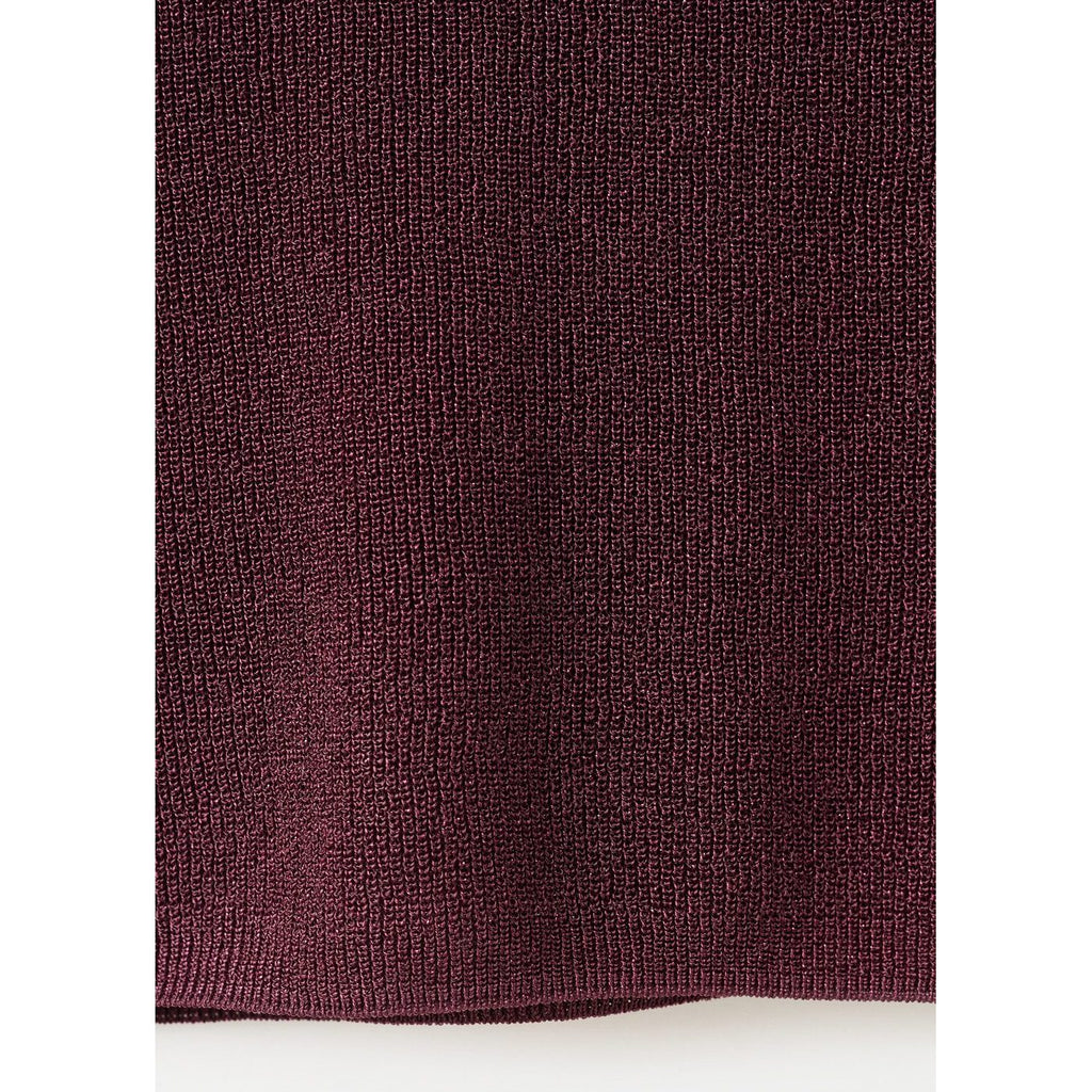 Top Maille Lurex Col En V
