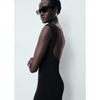 Vestido sin espalda - Negro