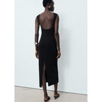 Vestido sin espalda - Negro
