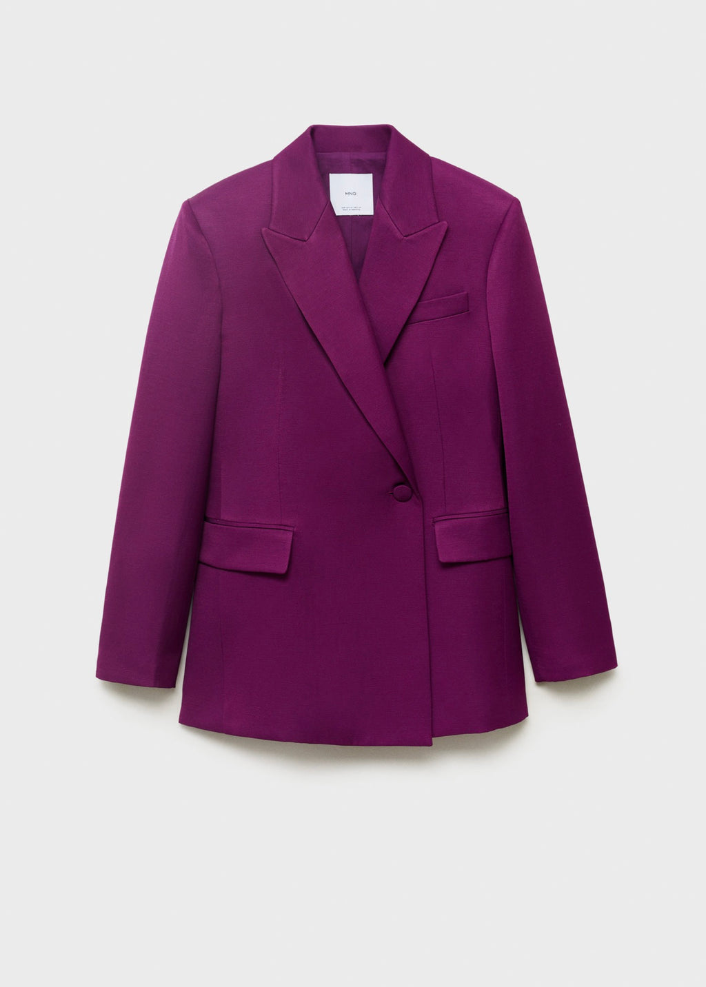 Blazer Costume Croisé Lin Mélangé