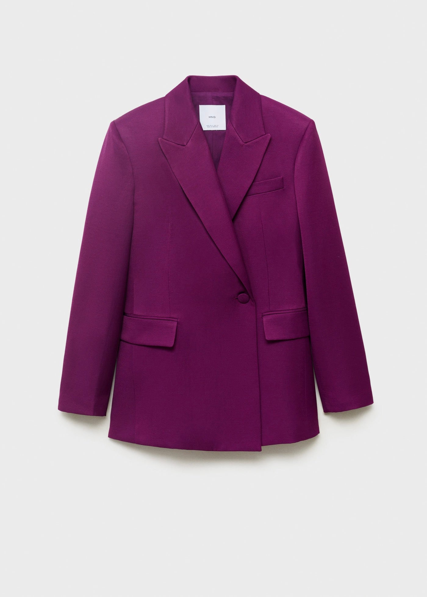 Blazer Costume Croisé Lin Mélangé