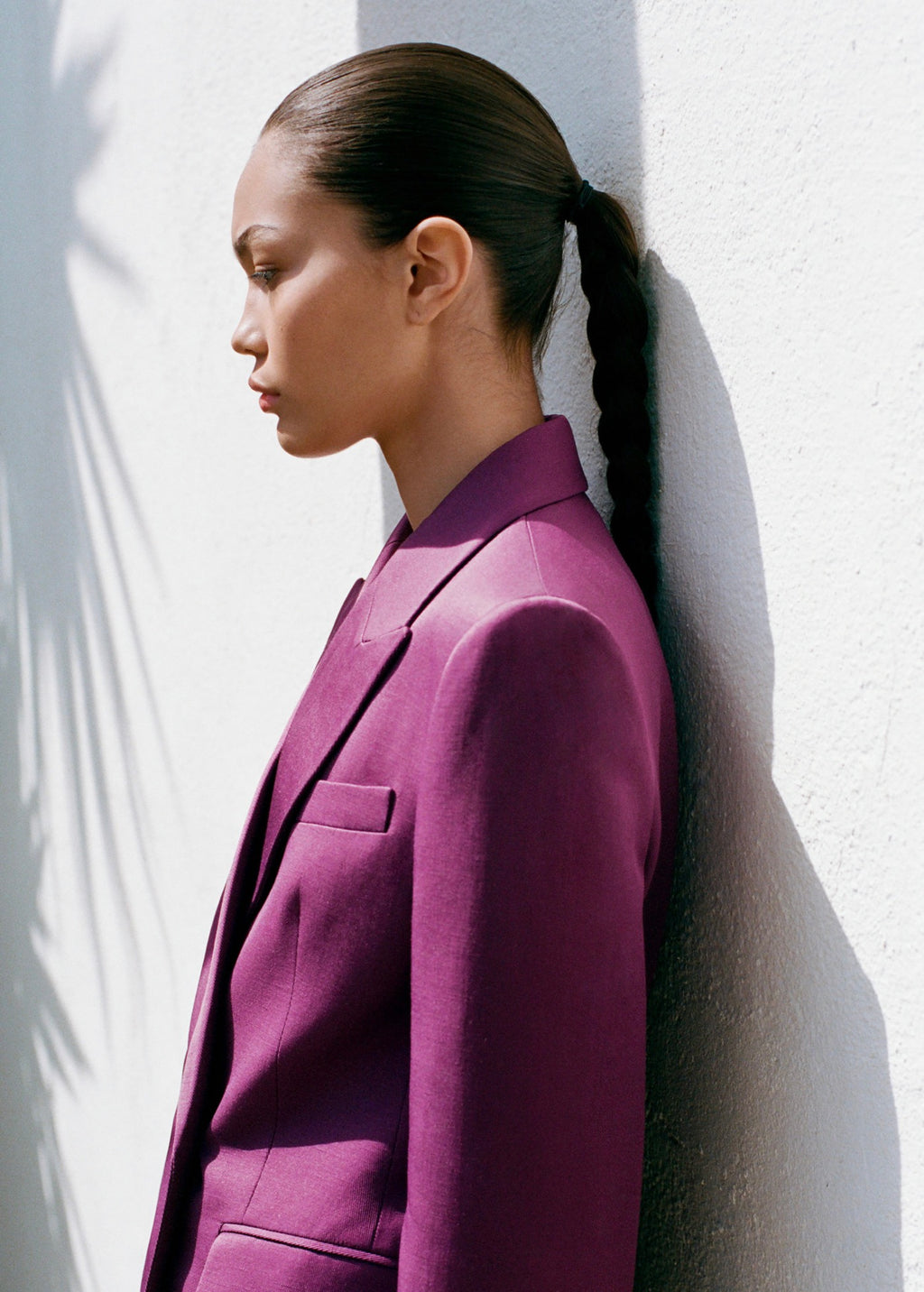 Blazer Costume Croisé Lin Mélangé