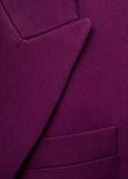 Blazer Costume Croisé Lin Mélangé