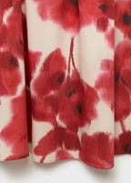 Jupe Évasée À Imprimé À Fleurs