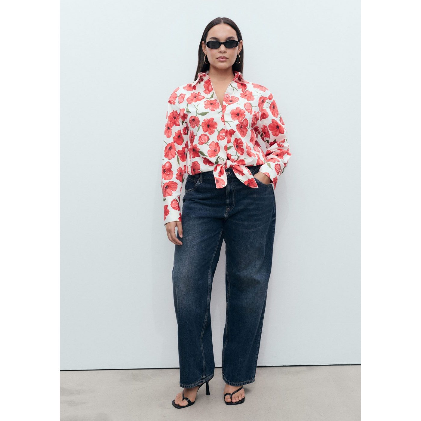 Chemise Popeline Imprimé À Fleurs