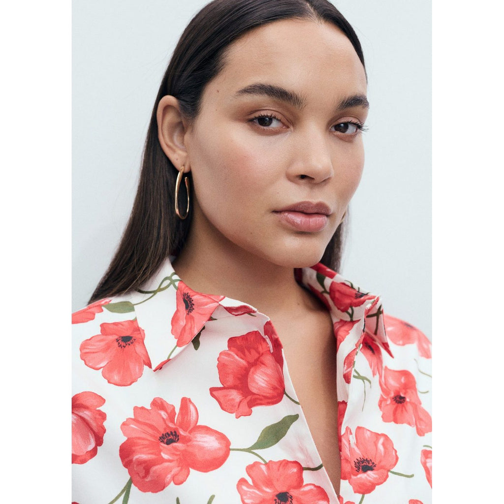 Chemise Popeline Imprimé À Fleurs
