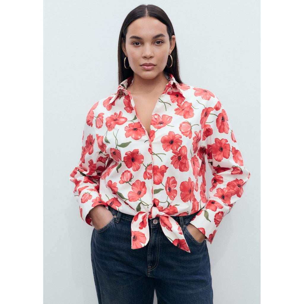 Chemise Popeline Imprimé À Fleurs