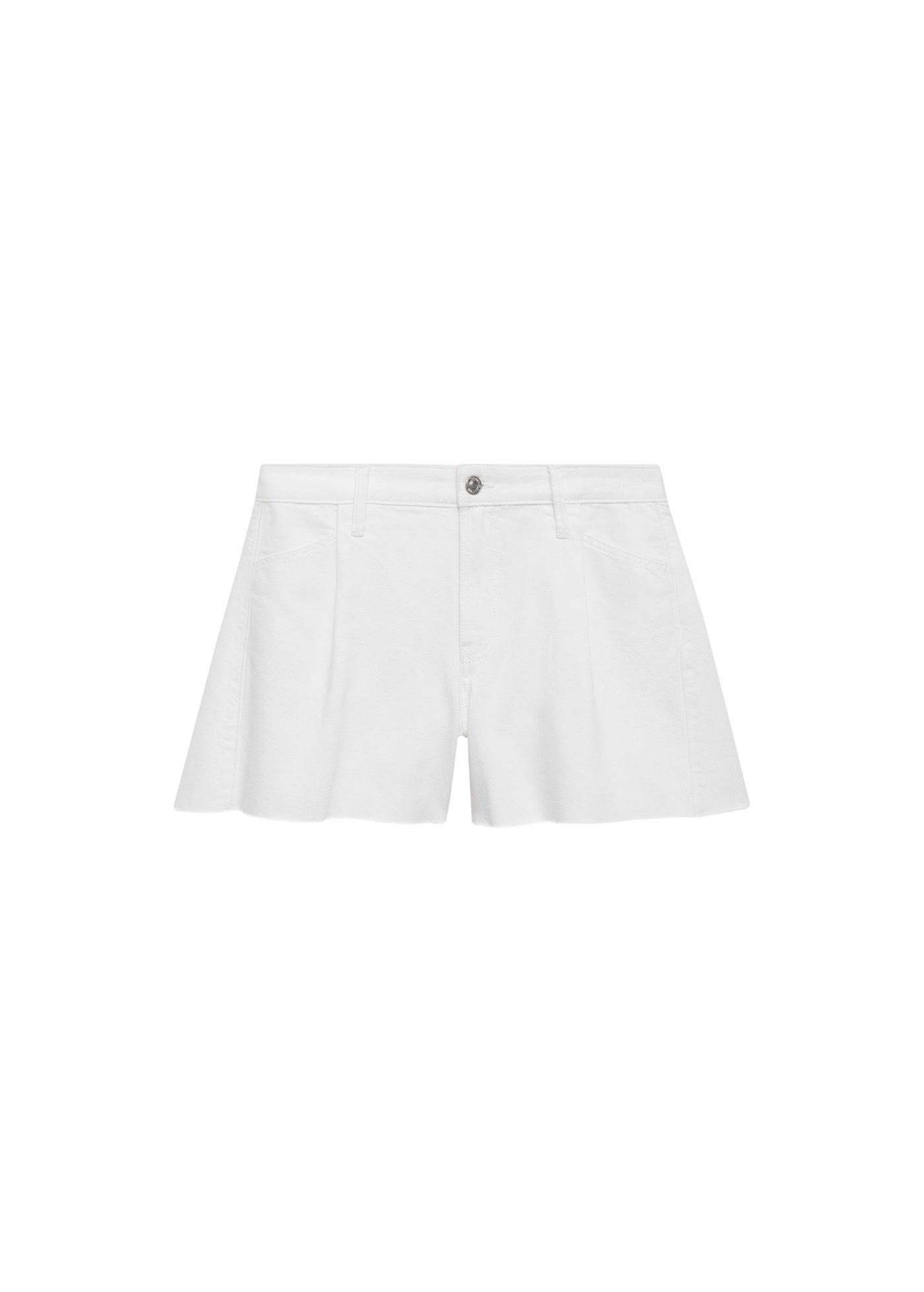 Short En Jean Bas Effiloché Pinces