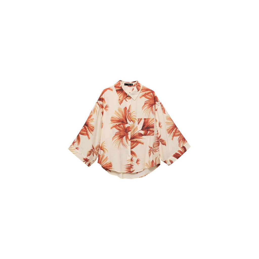 Chemise Palmier Manches Trois Quarts