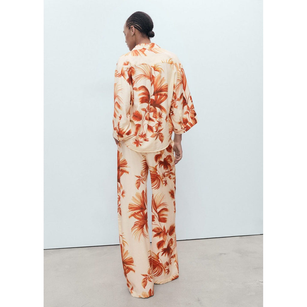 Chemise Palmier Manches Trois Quarts