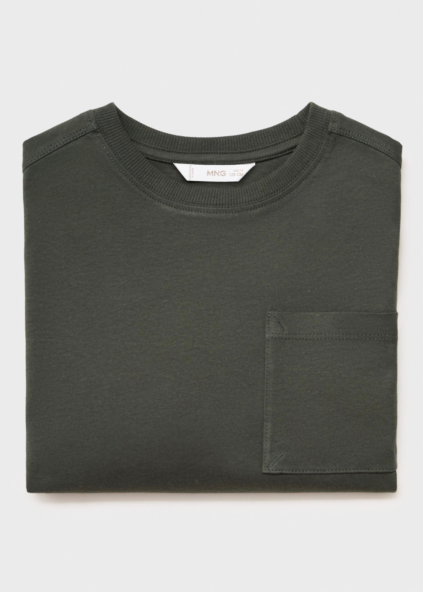 T-Shirt Basica1 Vert Foncé - Garçon