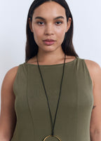 Robe Plissée Et Évasée