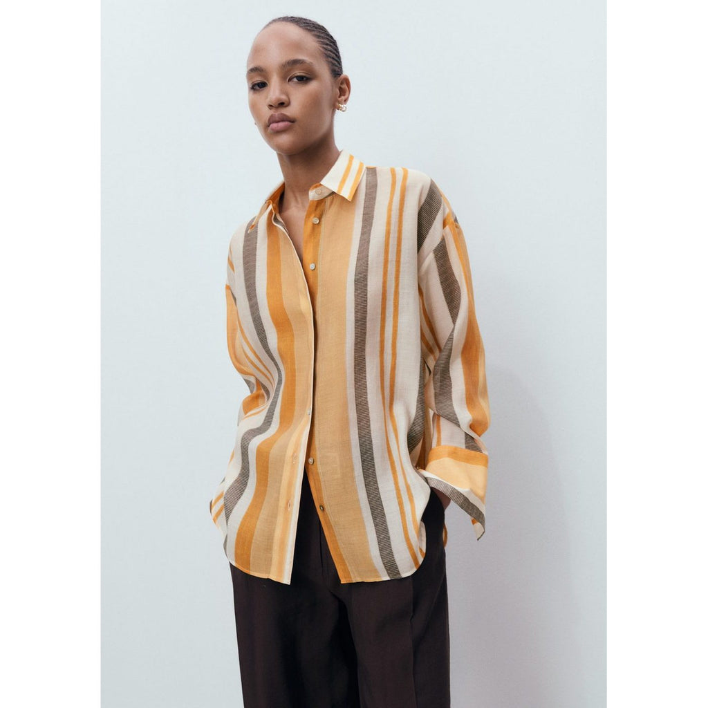 Chemise Rayures Lyocell