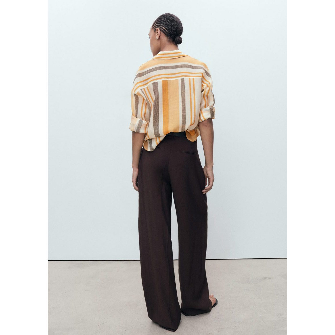 Chemise Rayures Lyocell