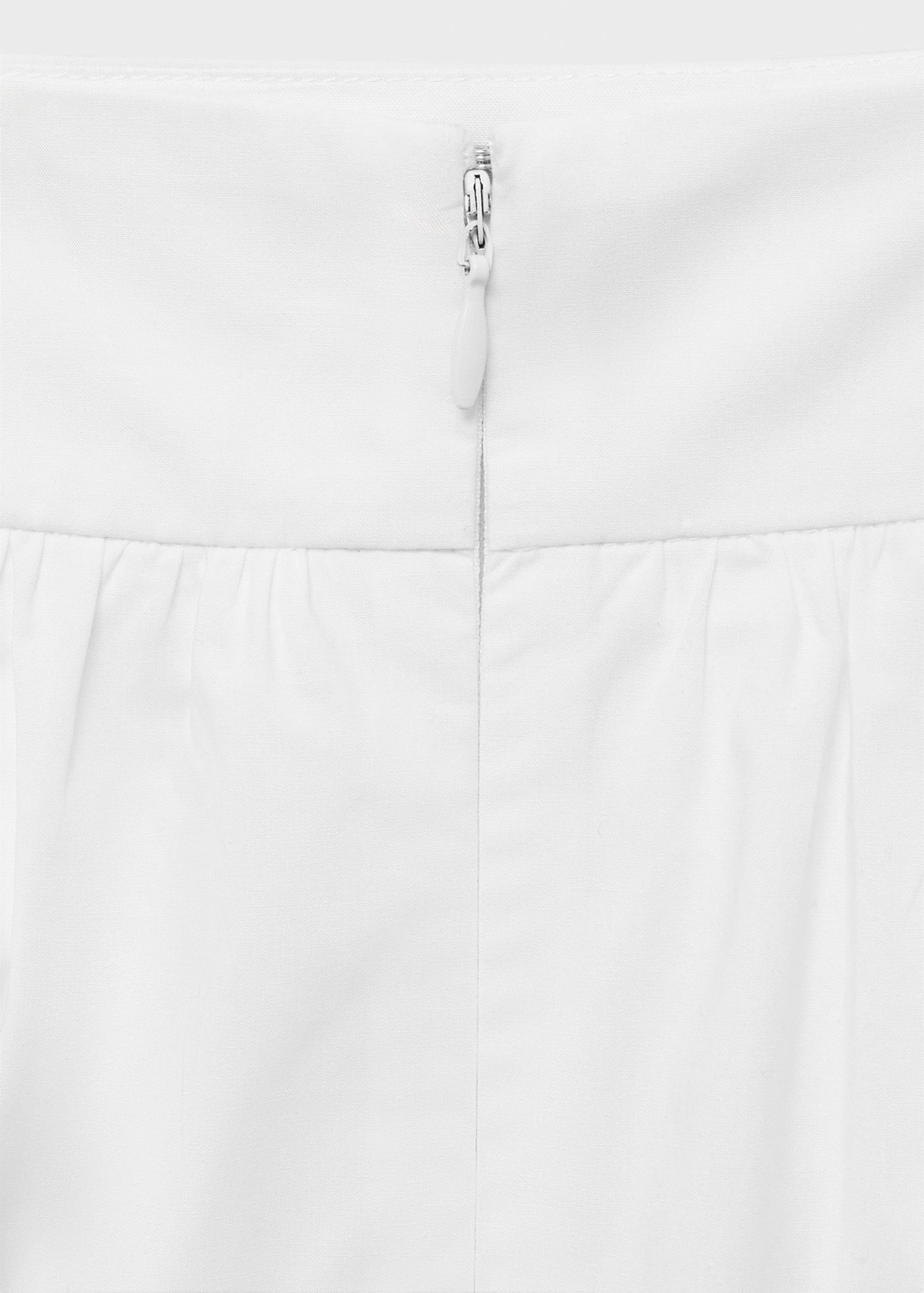 Jupe Midi Coton À Fronces
