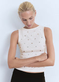 Top En Coton À Clous