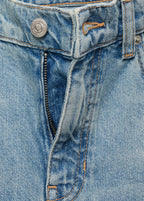 Jeans Flare De Tiro Medio