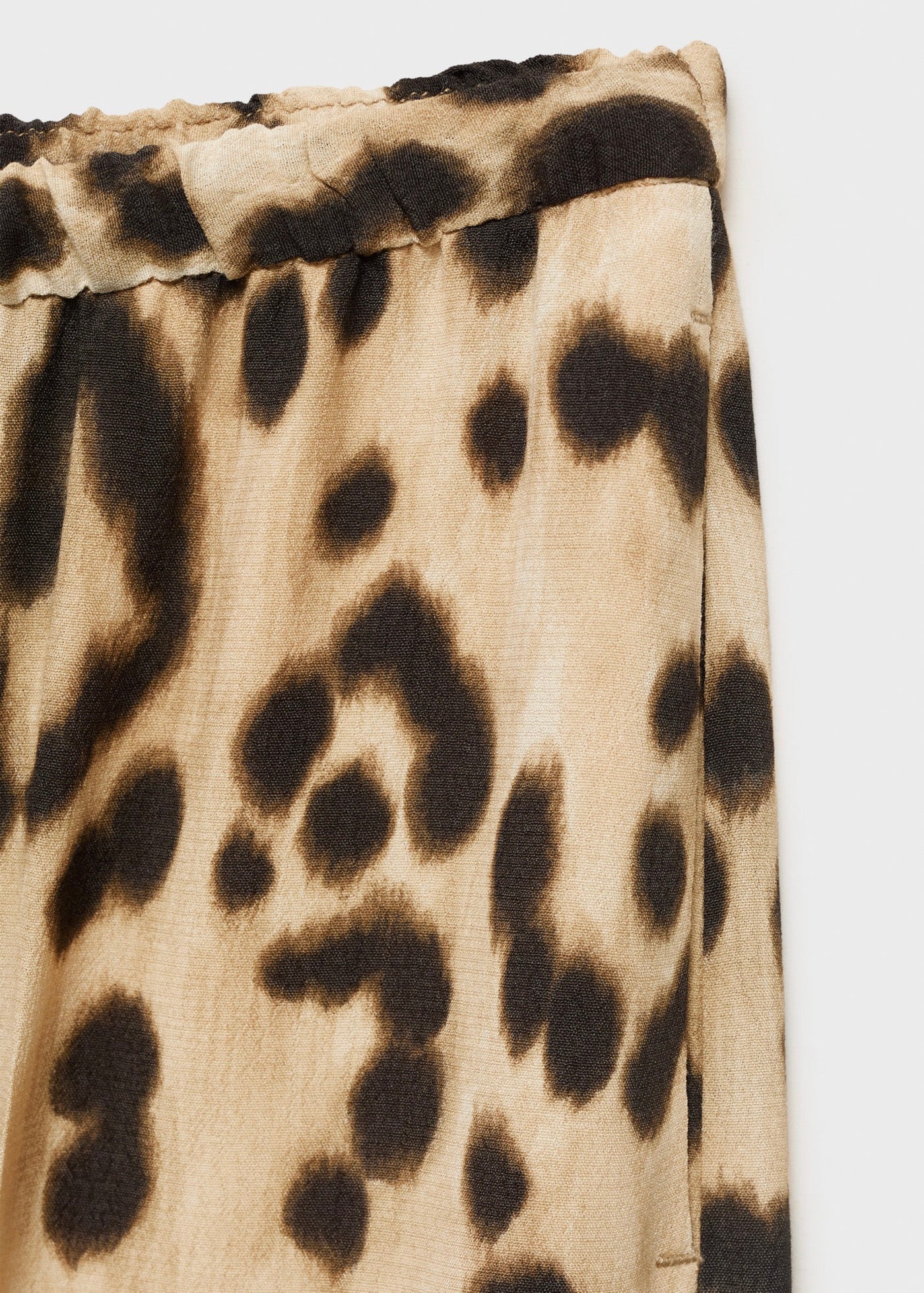 Pantalon Droit Léopard