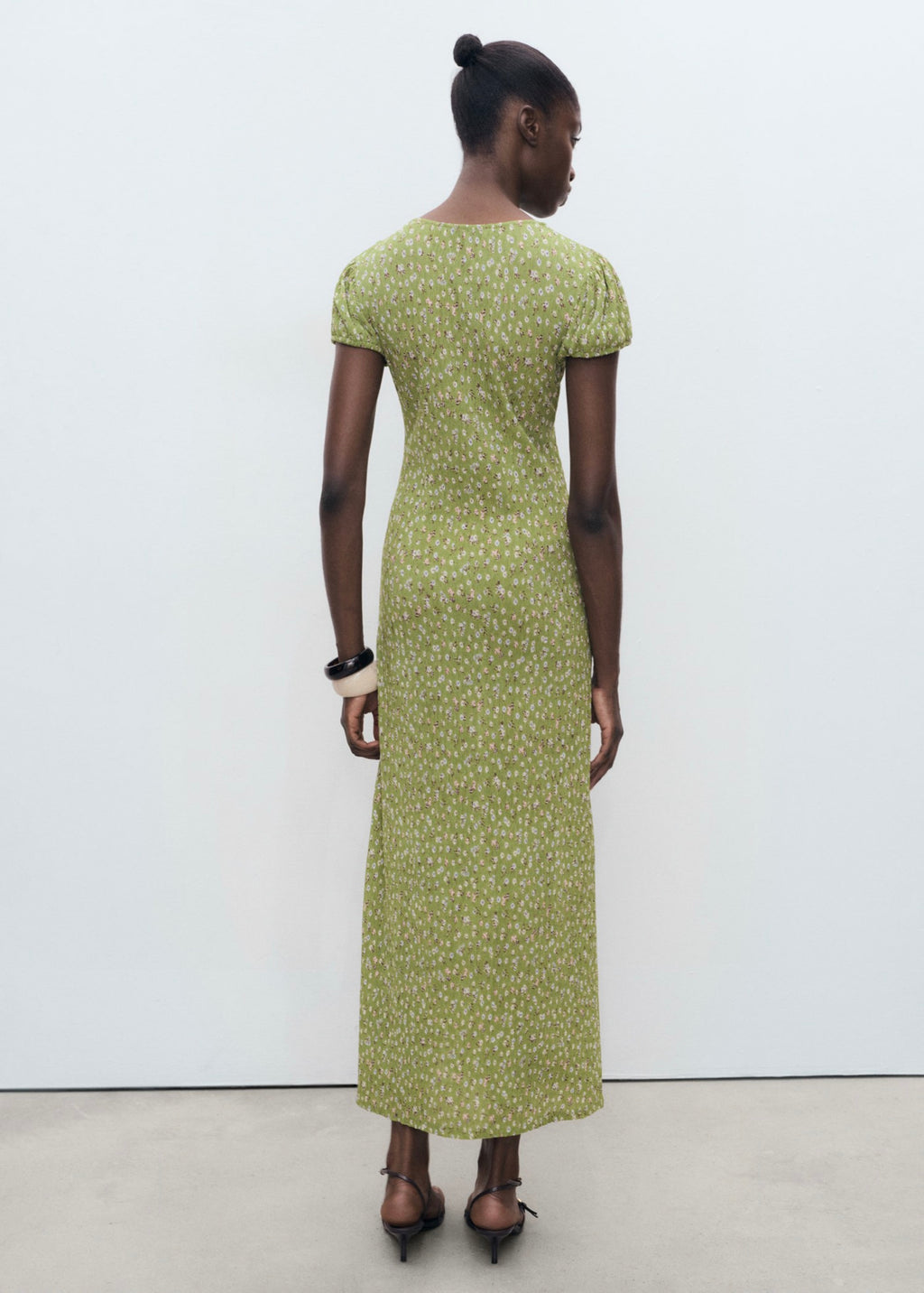 Robe Imprimée Fente Latérale