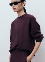 Sweatshirt Mit Rundhalsausschnitt