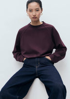 Sweatshirt Mit Rundhalsausschnitt