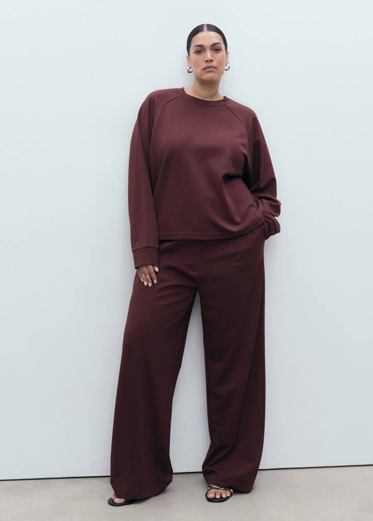 Sweatshirt Mit Rundhalsausschnitt