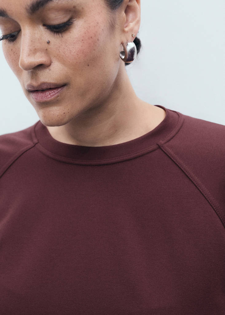 Sweatshirt Mit Rundhalsausschnitt