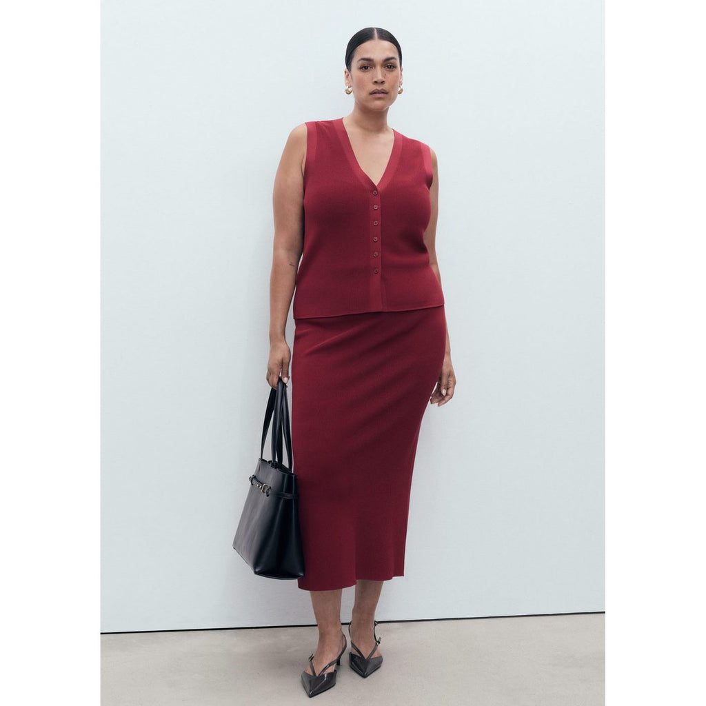 Jupe Midi Maille Fine
