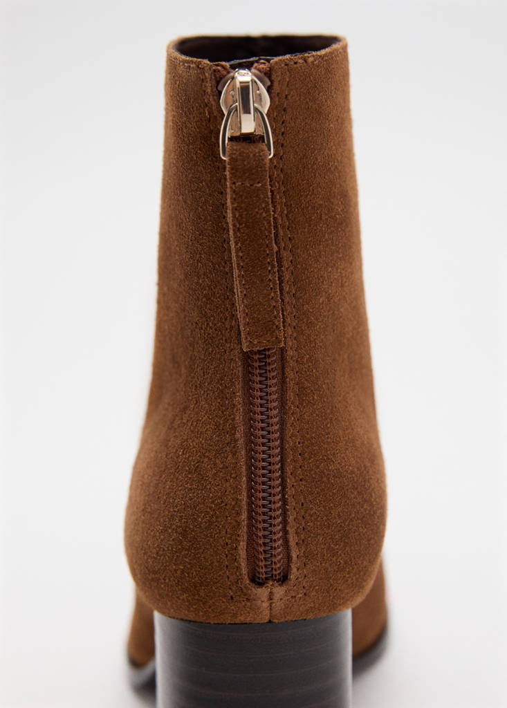 Bottines Suède Talon Bloc