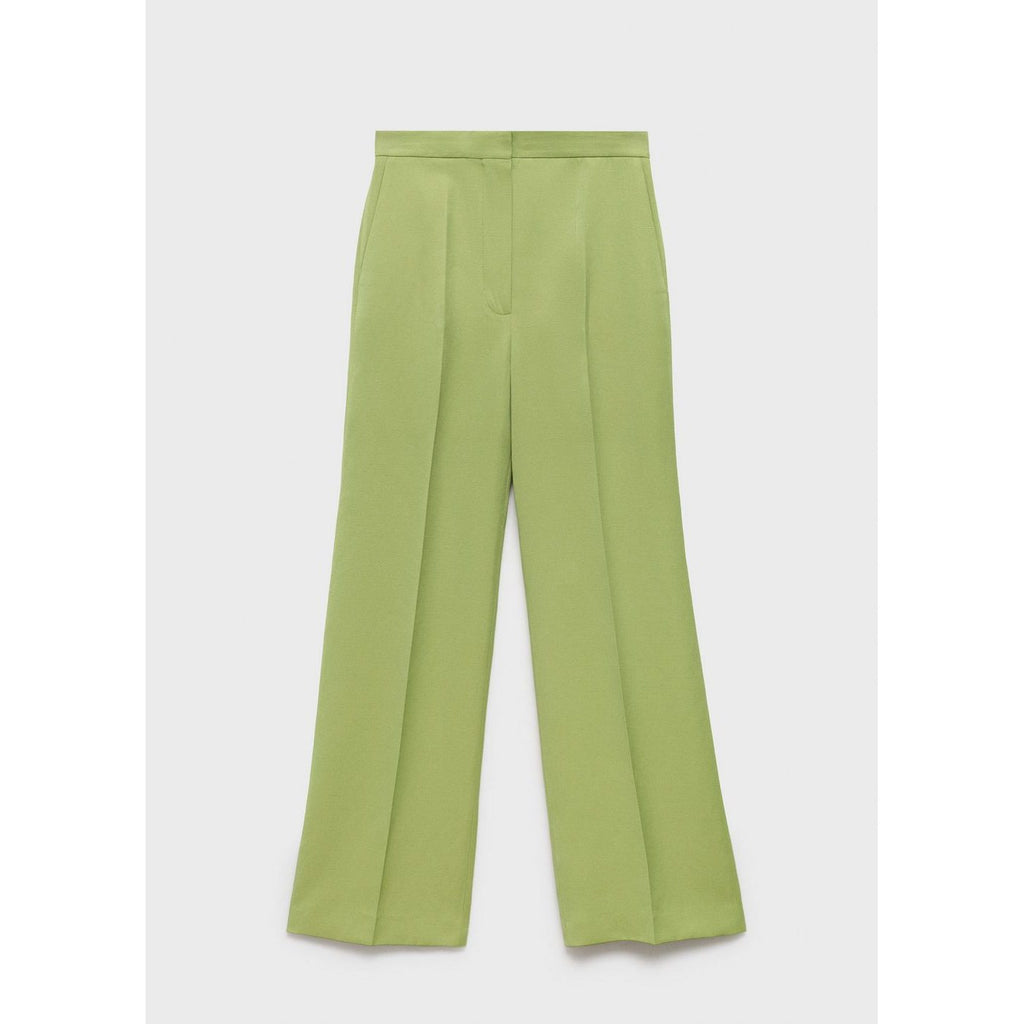Pantalon De Costume Droit Lin Mélangé