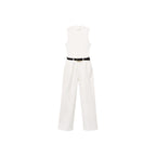 Combinaison À Ceinture Tissu Combiné