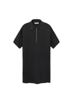 Abito in Maglia con Colletto a Polo