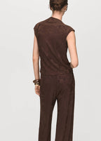Top I Blomstret Jacquard
