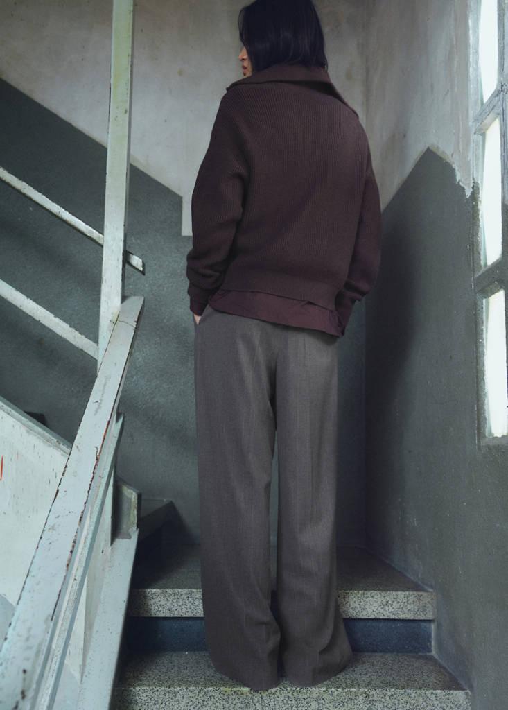 Weite Bundfaltenhose