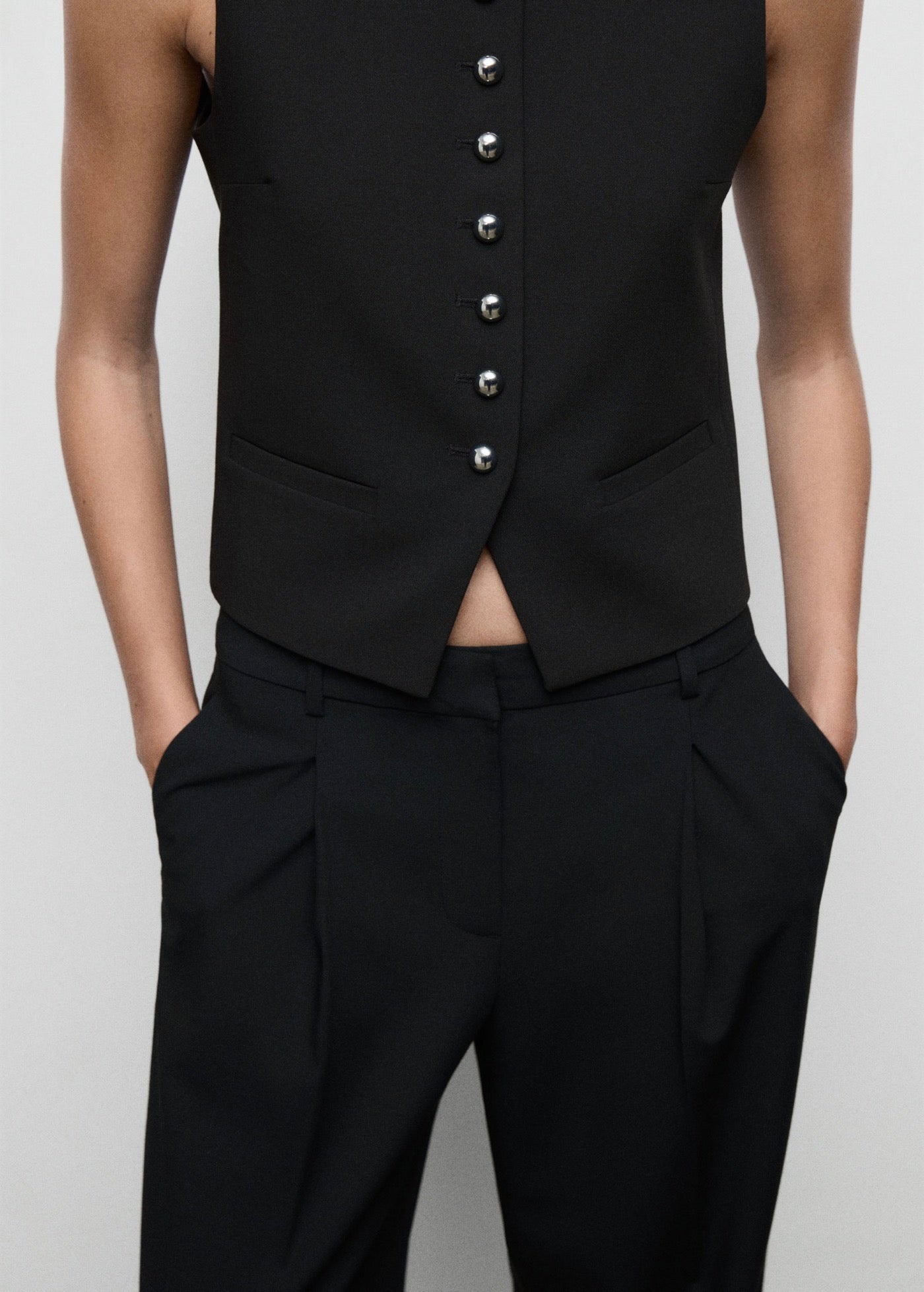Pantalon Large À Pinces