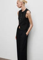Pantalon Large À Pinces