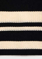 Jupe Midi En Maille À Rayures